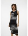 VESTIDO PUNTO LARGO TIRANTES RAYAS 10306202 
