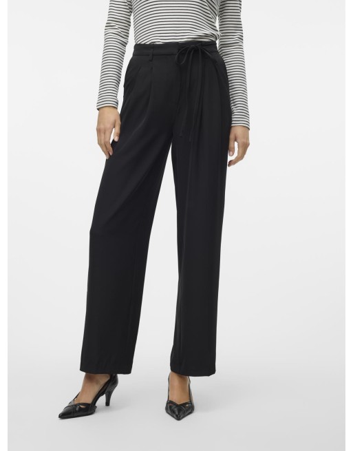 PANTALÓN TIPO TRAJE ANCHITO CINTURÓN L/30 10309337 VMKRISTEL HW WIDE PANT