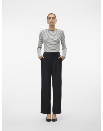 PANTALÓN TIPO TRAJE ANCHITO CINTURÓN L/30 10309337 VMKRISTEL HW WIDE PANT