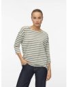CAMISETA ANCHITA MANGA 3/4 RAYAS 10329546 VMLUNA MALENA 3/4 TOP GA JRS NOOS