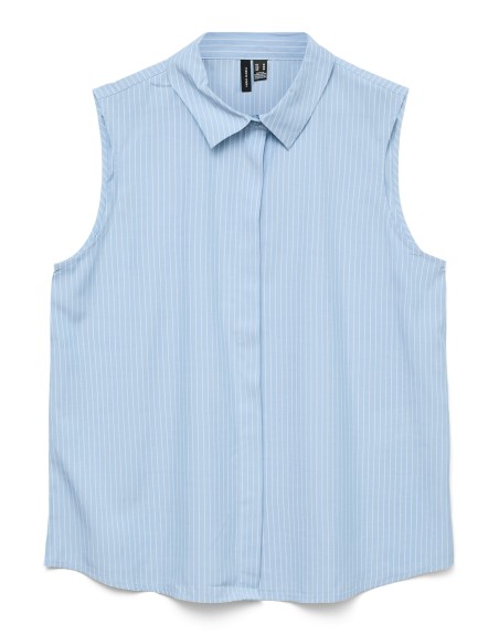 CAMISA SIN MANGAS RAYAS FINAS 10325993 VMNORA SL SHIRT WVN GA NOOS