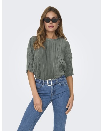 BLUSA PLISADA MANGA CORTA 15318506 