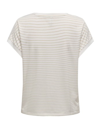 CAMISETA CUELLO V 15343323 ONLNECK GLITTER TOP JRS