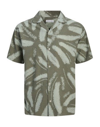 CAMISA M/C EFECTO MANCHADO 12270818 JJALBERTO SEERSUCKER RESORT SHIIRT SS