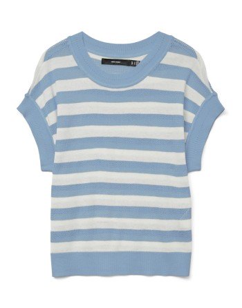 TOP ANCHITO SIN MANGAS ESTAMPADO RAYAS 10324935 VMNEWLEXSUN MIX SL O-NECK SHORT PULL. GA