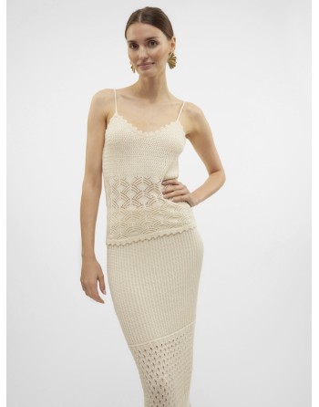 TOP CROCHET TIRANTE FINO 10321551 VMNEWVERENA SL V-NECK STRAPTOP GA