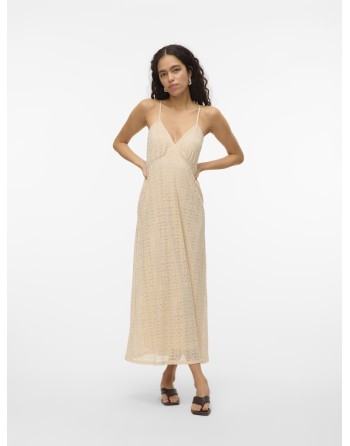 VESTIDO LARGO TIRANTES CUELLO V CALADO 10325041 VMMAYA 7/8 SINGLET DRESS JRS VO
