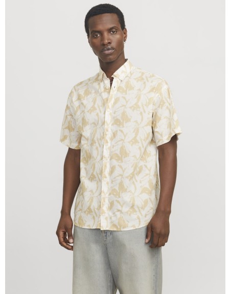 CAMISA M/C ESTAMPADA HILO 12271089 JORJOSHUA SPLIT AOP SHIRT SS LN