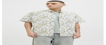 CAMISA M/C ESTAMPADA HILO 12271089 JORJOSHUA SPLIT AOP SHIRT SS LN
