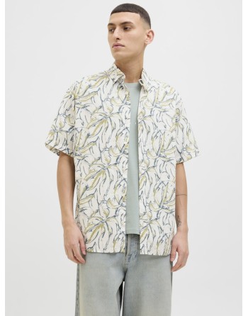 CAMISA M/C ESTAMPADA HILO 12271089 JORJOSHUA SPLIT AOP SHIRT SS LN