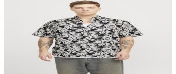 CAMISA M/C ESTAMPADA HILO 12271089 JORJOSHUA SPLIT AOP SHIRT SS LN