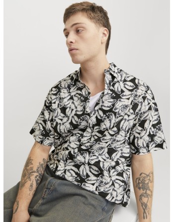 CAMISA M/C ESTAMPADA HILO 12271089 JORJOSHUA SPLIT AOP SHIRT SS LN