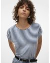 CAMISETA M/C RAYAS 10284469 VMAVA SS TOP STRIPE GA JRS  NOOS