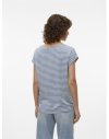 CAMISETA M/C RAYAS 10284469 VMAVA SS TOP STRIPE GA JRS  NOOS