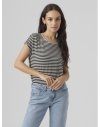 CAMISETA M/C RAYAS 10284469 VMAVA SS TOP STRIPE GA JRS  NOOS