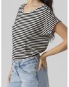 CAMISETA M/C RAYAS 10284469 VMAVA SS TOP STRIPE GA JRS  NOOS