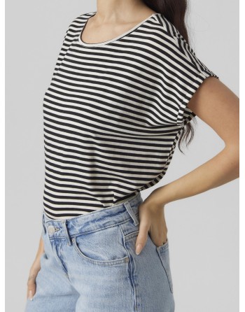 CAMISETA M/C RAYAS 10284469 VMAVA SS TOP STRIPE GA JRS  NOOS