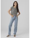 CAMISETA M/C RAYAS 10284469 VMAVA SS TOP STRIPE GA JRS  NOOS
