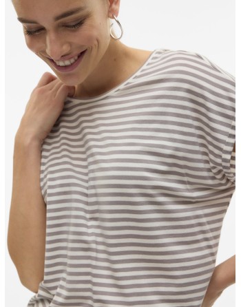 CAMISETA M/C RAYAS 10284469 VMAVA SS TOP STRIPE GA JRS  NOOS
