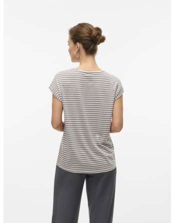 CAMISETA M/C RAYAS 10284469 VMAVA SS TOP STRIPE GA JRS  NOOS
