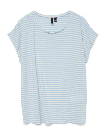 CAMISETA M/C RAYAS 10284469 VMAVA SS TOP STRIPE GA JRS  NOOS