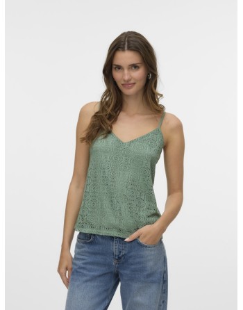 BLUSA CALADA TIRANTE FINO CUELLO V 10325031 VMMAYA V-NECK SINGLET TOP JRS