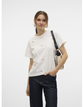 CAMISETA CORAZONES 10325318 VMSOLVEI METTE SS TOP BOX JRS SPE GA