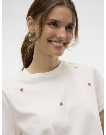 CAMISETA CORAZONES 10325318 VMSOLVEI METTE SS TOP BOX JRS SPE GA