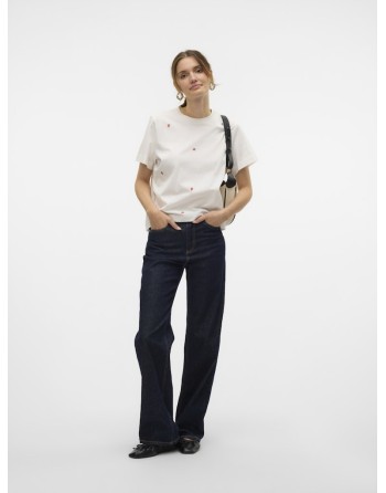 CAMISETA CORAZONES 10325318 VMSOLVEI METTE SS TOP BOX JRS SPE GA