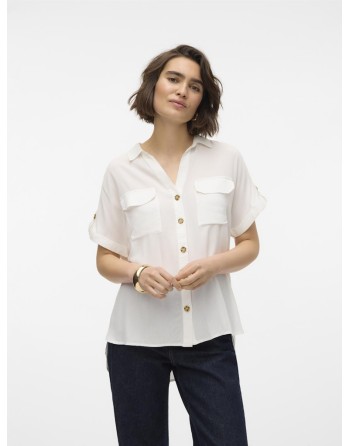 CAMISA M/C ANCHITA BOTONES 10310139 VMBUMPY S/S SHIRT WVN GA NOOS