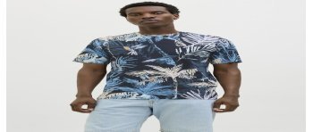 CAMISETA M/C ESTAMPADO TROPICAL 12269312 JJHAWAII AOP TEE SS CREW NECK