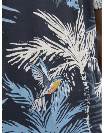 CAMISETA M/C ESTAMPADO TROPICAL 12269312 JJHAWAII AOP TEE SS CREW NECK