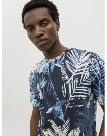 CAMISETA M/C ESTAMPADO TROPICAL 12269312 JJHAWAII AOP TEE SS CREW NECK