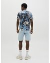 CAMISETA M/C ESTAMPADO TROPICAL 12269312 JJHAWAII AOP TEE SS CREW NECK