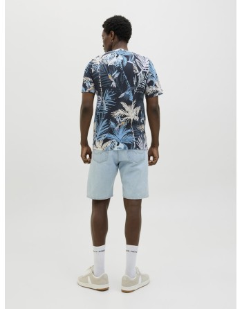 CAMISETA M/C ESTAMPADO TROPICAL 12269312 JJHAWAII AOP TEE SS CREW NECK
