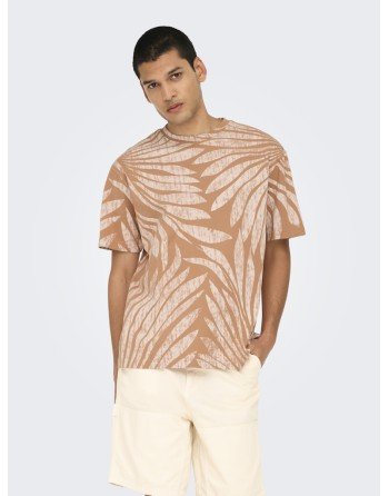 CAMISETA M/C ESTAMPADO DIFUMINADO 22032967 ONSZEKE LIFE REG WASHED SS AOP TEE