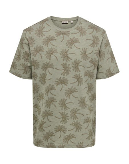 CAMISETA M/C FLOR 22034083 ONSMALDINI AOP REG. SS AOP TEE