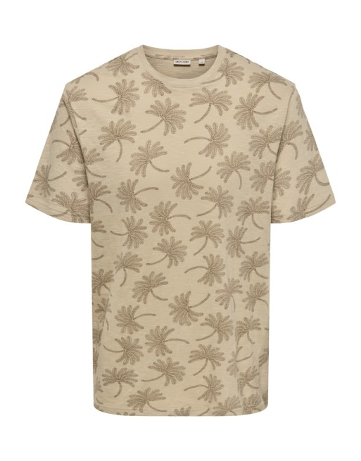 CAMISETA M/C FLOR 22034083 ONSMALDINI AOP REG. SS AOP TEE