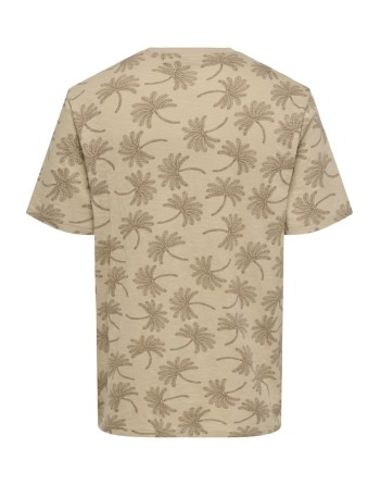 CAMISETA M/C FLOR 22034083 ONSMALDINI AOP REG. SS AOP TEE
