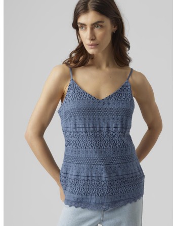 BLUSA TIRANTES ENCAJE 10190150 VMHONEY LACE SINGLET WVN GA