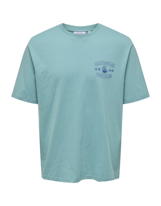 CAMISETA M/C ONLY AND SONS NOODLES 22033546 ONSCATISFACTION LOGO RLX SS TEE CS