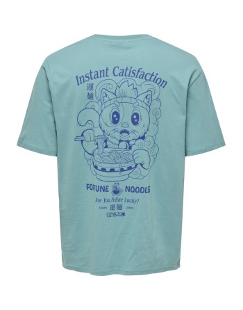 CAMISETA M/C ONLY AND SONS NOODLES 22033546 ONSCATISFACTION LOGO RLX SS TEE CS