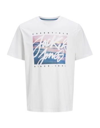 CAMISETA M/C ESSENTIALS JACK AND JONES 12268438 JJCOLTON PHOTOPRINT TEE SS CREW NECK