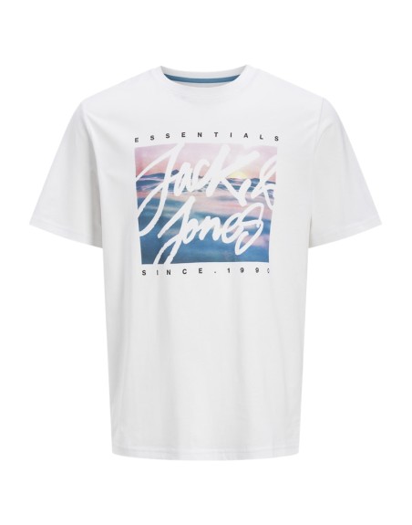 CAMISETA M/C ESSENTIALS JACK AND JONES 12268438 JJCOLTON PHOTOPRINT TEE SS CREW NECK