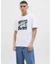 CAMISETA M/C LOGO JACK AND JONES FLORES 12269324 JJHAWAII SHAPE TEE SS CREW NECK LN