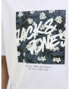 CAMISETA M/C LOGO JACK AND JONES FLORES 12269324 JJHAWAII SHAPE TEE SS CREW NECK LN
