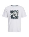 CAMISETA M/C LOGO JACK AND JONES FLORES 12269324 JJHAWAII SHAPE TEE SS CREW NECK LN