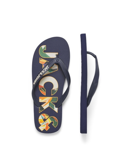 CHANCLAS JACK AND JONES 12230642 JFWLOGO PALM PRINT FLIP FLOP LN