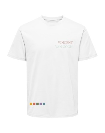 CAMISETA M/C VINCENT VAN GOGH 22034221 ONSVAN GOGH REG SS TEE