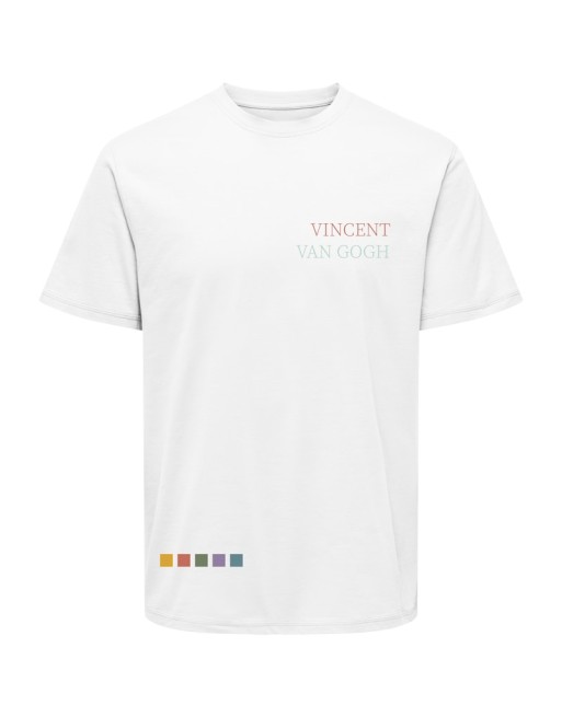 CAMISETA M/C VINCENT VAN GOGH 22034221 ONSVAN GOGH REG SS TEE